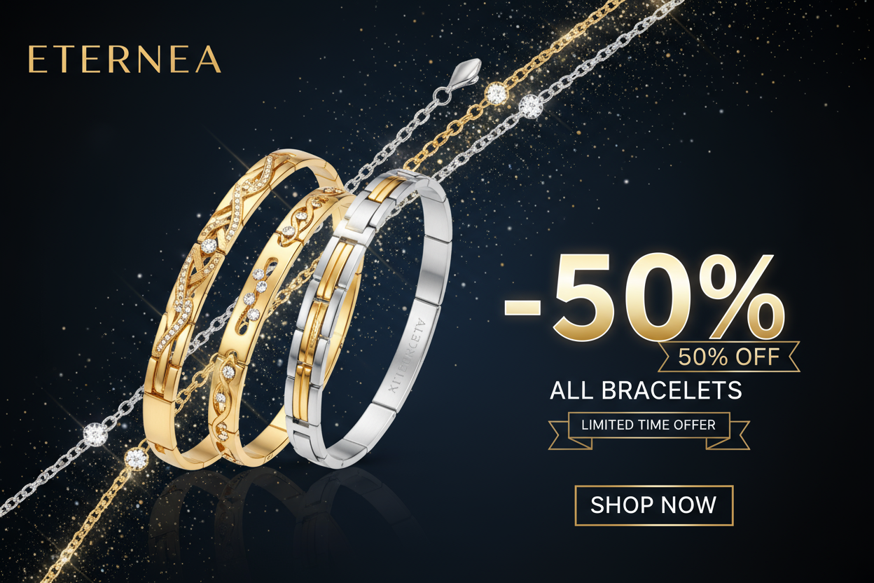 offre marketing de -50% sur bracelet ETERNEA